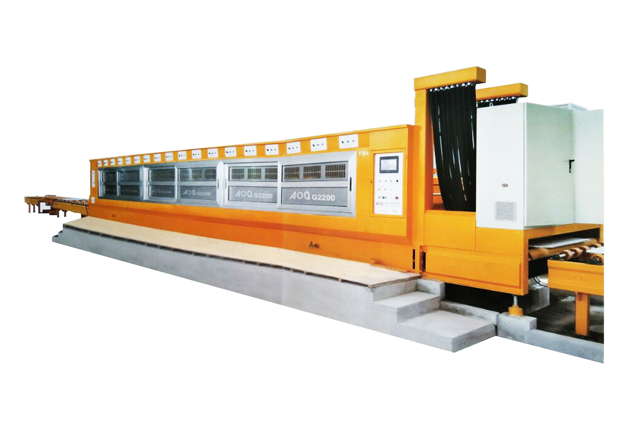 Automatic granite polishing machine